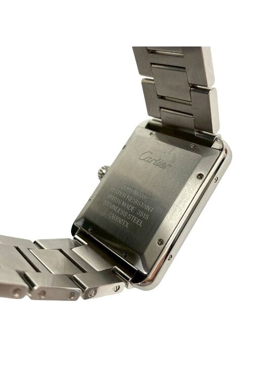 Cartier Tank Solo XL Stainless Steel Quartz Watch Silver